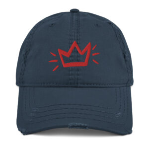 KONA X QONA RED CROWN Distressed Dad Hat