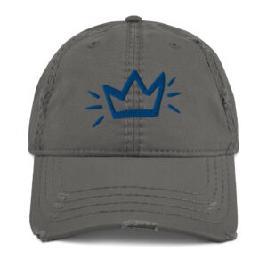 KONA X QONA BLUE CROWN Distressed Dad Hat