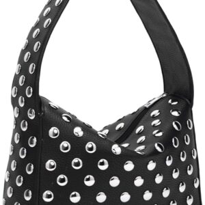 Studded Purses Y2k Shoulder Bag 90s Punk Women Small Shouder Purse Vegan Leather Designer Handbags Streetwear 2000s