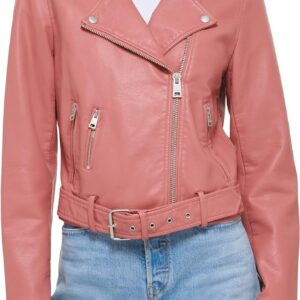 Levi's Women's Belted Faux Leather Moto Jacket (Regular & Plus Size)