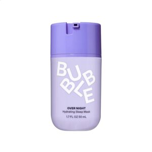 Bubble Over Night Hydrating Sleep Mask, 50ml (Pack of 1) | Mandelic Acid, Sodium PCA | Gentle Exfoliating, Skin Barrier Repair, Hydrate, Brighten, Soothe Skin