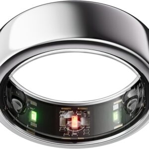 Oura Ring Gen3 Horizon - Silver - Size 8 - Smart Ring - Size First with Oura Ring Gen3 Sizing Kit - Sleep Tracking Wearable - Heart Rate - Fitness Tracker - 5-7 Days Battery Life