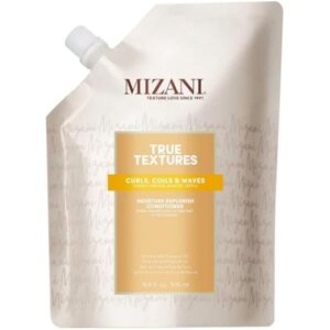 Mizani True Textures Moisture Replenish Conditioner, Moisturizes & Defines Curls, Silicone & Paraben-Free for Curly Hair