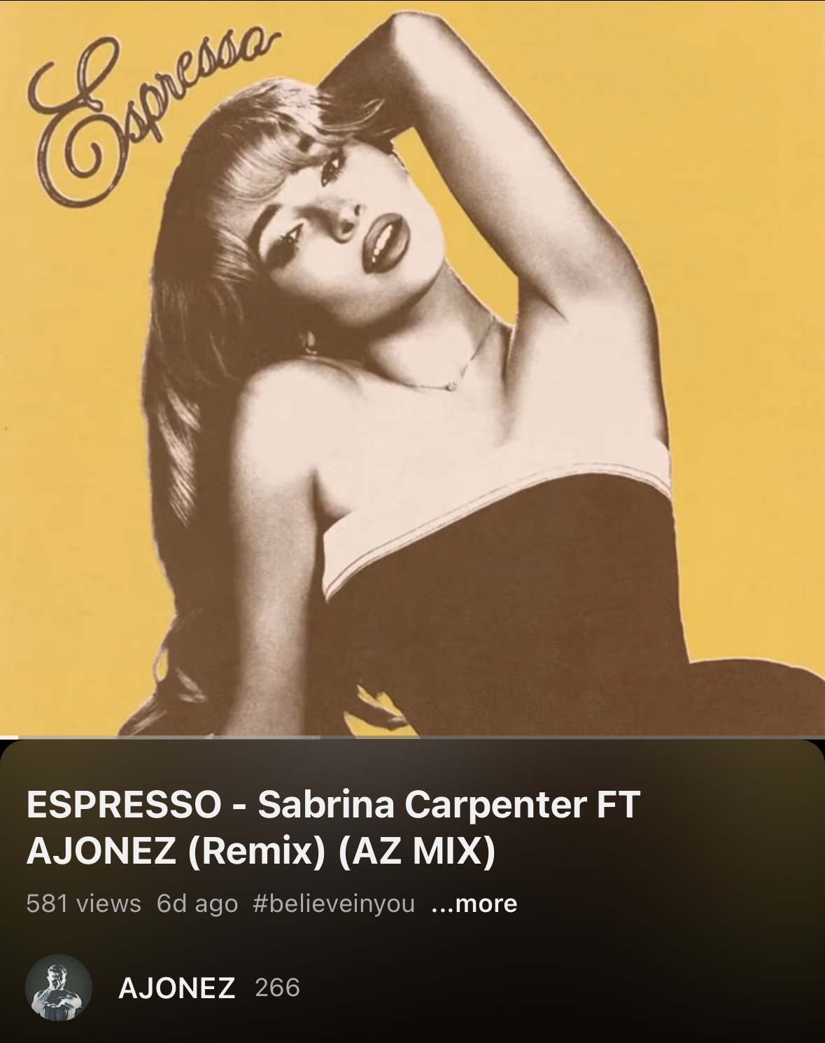 AJONEZ Ignites Sabrina Carpenter’s “Espresso” with a Fiery Remix