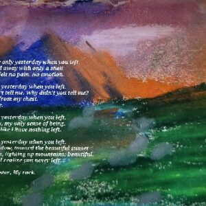 sunset mountains/ poem by Thomas Aubert
