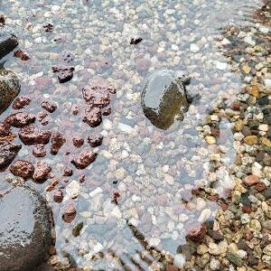 water in the rocks