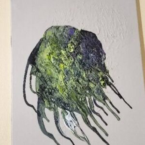 acrylic pour on canvas